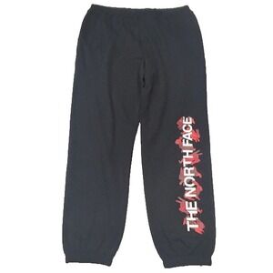 The North Face Men's Half Dome Sweatpants Graphic Print Black/Red NWT - Size XL